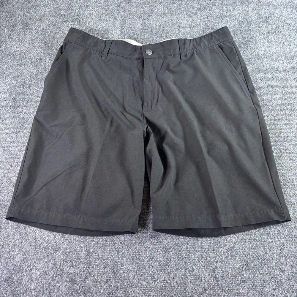 Adidas Golf Shorts Mens 36 Black Performance Stretch Moisture Wicking Athletic